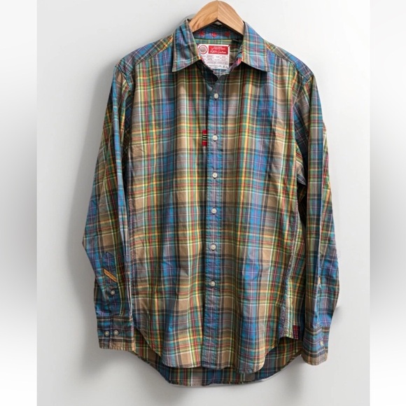 Robert Graham Other - Robert Graham Mens Size M Freshly Laundered Shirt Plaid Button Front Multi Blue